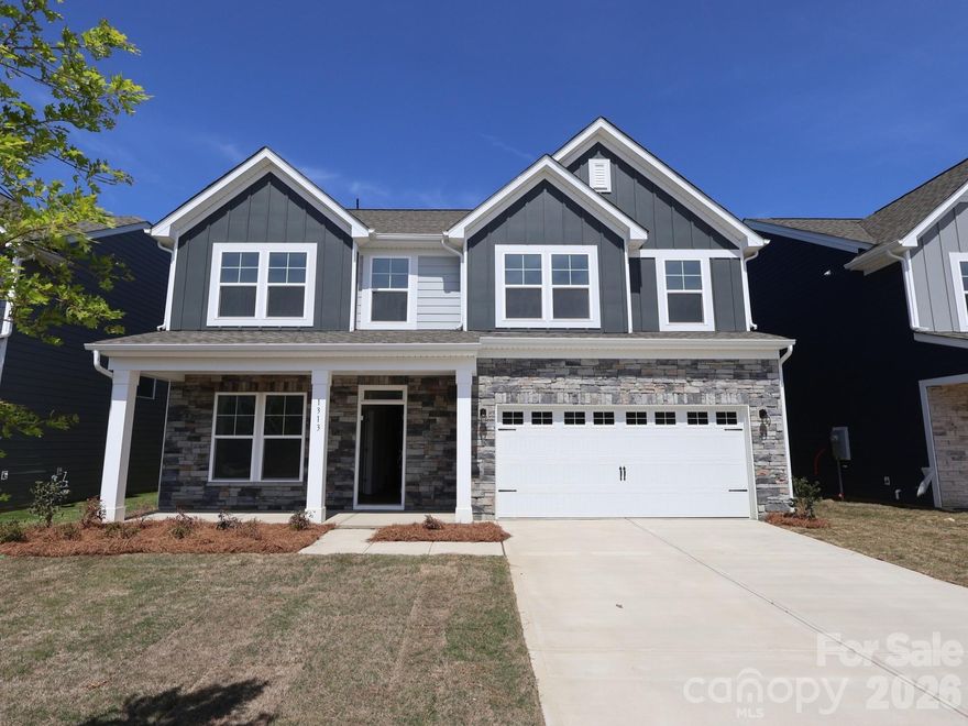 Welcome to the Findlay at Canterbury Station! This community is located just minutes from Wingate University & offers all the amenities needed for a functional lifestyle. This beautiful home is set to impress with modern features & elegance. Entering the home from the front covered porch, you are greeted with an inviting and homey foyer. Off to the side, you'll find a private study with glass paned French doors. The home will open up when entering your main living area. The kitchen is equipped with stainless steel appliances, kitchen island and quartz counter tops. The breakfast area allows for sit down meals & extra space. Walk out the sliding doors to your extended patio to enjoy entertaining or a morning coffee. The family room is spacious and open, allowing for a sectional as well as additional furniture. Throughout the main living areas is easily maintainable EVP flooring for easy cleaning. Upstairs you will find 3 additional bedrooms, a shared bathroom and the laundry room. The Owner's suite is designed to maximize elegance. With plenty of natural lighting, you'll find relaxtion will come easy. The walk-in closet allows for maximum space for all your wardrobe needs. Finally, the en-suite is nothing short of spa-like. With a dual vanity, private toilet area & a tiled shower. Welcome to your new home!
