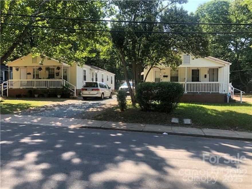 Two Duplexes on Double lot zoned N2-B. The N2-B Zoning District is intended for the development of multi-family dwellings, including multi-family attached and multi-family stacked units. 424/426 and 428/430 Skyland Ave. Leases expire 4/26 ($1,100/mo), 1/27 ($1,050/mo), M2M ($1,000/mo), and M2M ($1,000/mo). Acquire adjacent lots for a really impressive high-intensity new construction apartments, condos, townhomes redevelopment project or continue to collect rent. These buildings will have numerous age-related defects.