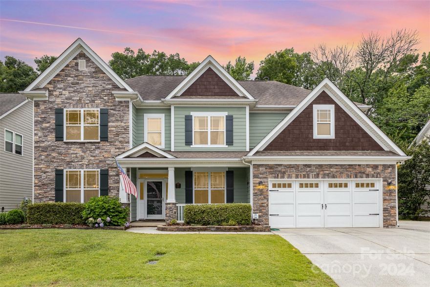 Step into this beautiful home offering a perfect blend of comfort and elegance. This home boasts a modern open floor plan that includes a spacious great room and dining area, ideal for both daily living and entertaining guests. The kitchen is a chef's dream with stunning 42" cabinets, a large island, and double ovens, ensuring ample space for culinary creations. The main floor features a second master bedroom, with plenty of natural light throughout. This home provides flexibility and privacy. The master bathroom features a stand-up shower, adding a touch of luxury to your daily routine. Outside, the fire pit area beckons for cozy gatherings under the stars, making it perfect for evening entertainment. Crown molding in the dining area adds an elegant finish to the interior spaces.
Don't miss your chance to own this exceptional property in Bonterra Village. Residents also enjoy access to amenities such as a pool, fitness center, playgrounds, and tennis fields.