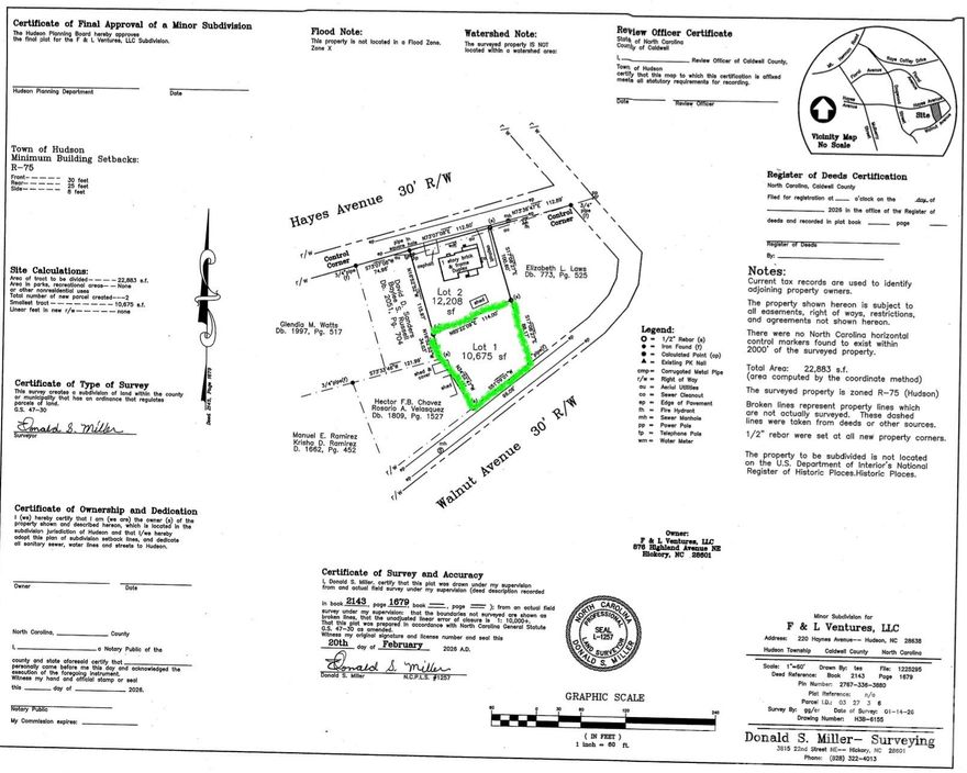 221 & 223 Walnut Ave offer a prime vacant lot already approved for duplex construction—saving you time and accelerating your build timeline. With access to city water and sewer, this site is truly shovel-ready for your next project. Utilities are provided by the City of Lenoir.

Ideally positioned with quick access to Hwy 321, the property sits directly behind the scenic Hudson Greenway, providing a unique blend of convenience and lifestyle appeal. Located just minutes from Caldwell Community College and within approximately 30 minutes to both Catawba Valley Medical Center and Frye Regional Medical Center, this location supports strong rental or resale potential. Appalachian State University and the Blue Ridge Mountains are also within an hour, adding long-term value and regional draw.

Whether you're a builder or investor, this is a strategic opportunity to capitalize on a ready-to-develop multifamily site in a growing area.