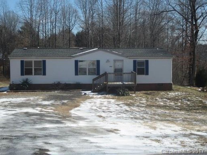 This home is a well-maintained three bedroom, two bath modular double wide. It features an updated kitchen, hardwoods in the living room, a split floor plan, a deck out back, and large yard. This home is pet friendly with a pet fee. Please, no dangerous breeds.