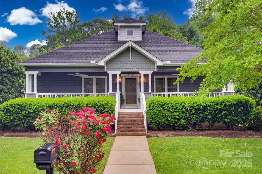 This stunning craftsman-style home is ideally situated across from a picturesque 5-acre park. Enjoy sitting on the large front porch taking in the beautiful views. Inside the home boasts an open floor plan with a large updated kitchen. Hardwood floors throughout the home and spacious bedrooms. The primary bedroom has a large walk-in shower. 
The corner lot offers a fenced in backyard, nestled in tranquil cul-de-sac. Enjoy the peace and quiet while still being close to amenities. New HVAC installed in 2024.