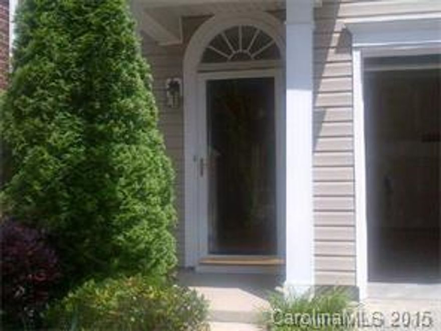 Great townhome in popular Moss Creek.  Great community amenities include pool, exercise/trails and sports. Quick access to I-85 and I-77.  Convenient to Huntersville, Davidson and Concord. Walk to elementary and middle schools (plus new pre-school). Open floor plan with fireplace, master with vaulted ceiling, walk-in closet, separate shower and garden tub, dual vanity. Attached 1 car garage, additional storage in garage/patio room and attic.