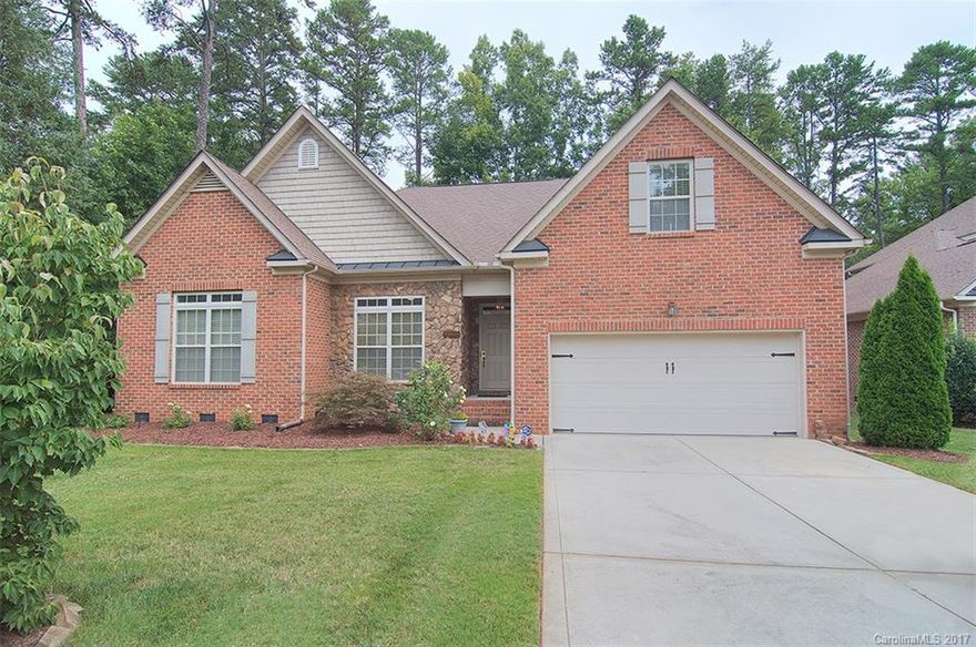 Fablulous full brick 3BR+ Bonus | 2 BA home with 2 car garage, screened porch on private lot in desirable Matthews neighborhood! LG Master Suite with access to screened porch overlooking wooded back  yard.Dual vanities/deep garden tub, walk in closet, sep. water closet.Addtl 2BR on main floor of which one is a great office; spacious bonus room above the garage. Kitchen has breakfast bar,dining area,island w/ new cooktop, built in oven, microwave. Well maintained, AC 2 yrs old, nice landscaping!