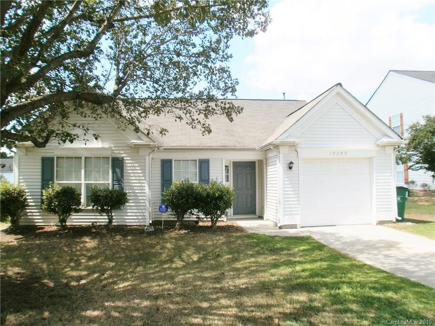 Don't miss this cute ranch with 3 bedrooms and 2 baths on cul-de-sac street! Open floor plan with hardwoods and tile throughout. Light and bright, gas fireplace, vaulted ceilings, spacious kitchen, 2 inch blinds, ceiling fans in all bedrooms and family room. Inviting master offers en-suite bath with large walk-in closet. Roomy secondary bedrooms. Fantastic backyard is fully fenced with large patio and room to play. Great location near shopping, dining, and UNCC!