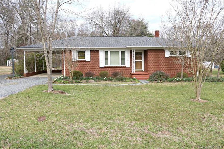 Call today to see this 2Br/1Ba brick ranch on great lot with 3 car carport and storage. New roof and water heater in 2015. Nice backyard, convenient location, low maintenance with brick exterior are just a few great features. Easy to show. Microwave does not stay with the home. Septic tank was pumped March  2015.