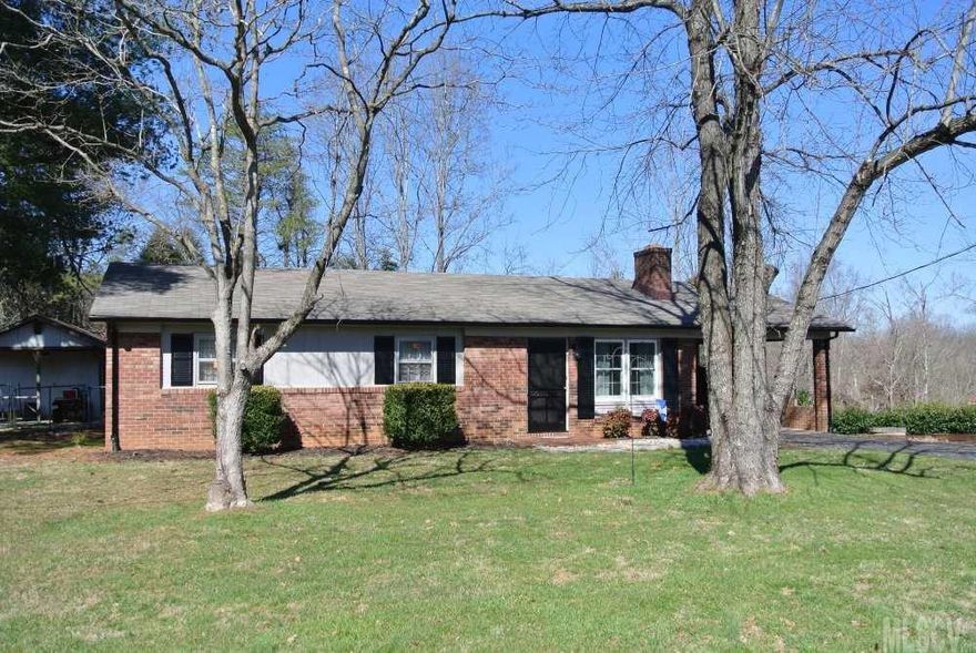 Home located at end of road in a small neighborhood close to shopping & I-40. This home has updated floors, paint & HP, fenced yard, & updated appliances.