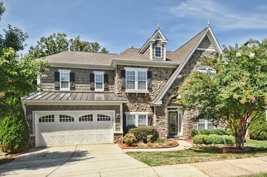 Well maintained home with space for everyone! Kitchen features granite, s/s, large pantry & 42" upgraded cabinets.  Butler's pantry leads to formal dr with hardwoods, extensive trimwork.   Main level bedroom w/ full bath perfect for in-laws or guest!  Upstairs boasts large master suite with oversized closet.  Expansive loft perfect for movie night, game room!  Lots of storage, wooded view, extended patio! Conveniently located to Target Shopping Ctr & the New Premium Outlets & interstate access.