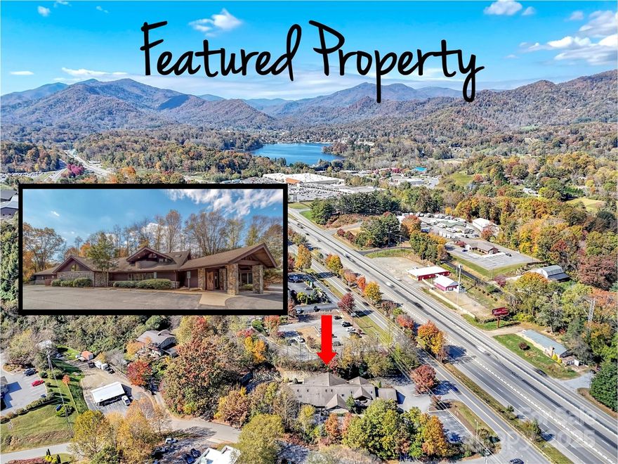 Multipurpose 10,600 square foot custom designed building has become available for sale. 1.5 story formally the home of Blue Ridge Dermatology. This practice enjoyed 35 years of success at this location. The practice will not be continued as the owners have decided to retire. Randy Cunningham designed this unique building and Charles Lanning constructed it with quality and precise workmanship - their trademark in this area for many years. The interior not only compliments a luxurious medical office but has the warmth and character of a custom home. I feel as if I'm in someone's custom home. The list of amenities about this building could fill up these pages. Please ask to see the amenities sheet. High traffic count, Interstate 40 close by. Minutes from Duke Lifepoint Hospital & many other medical practices. 30-35 minutes from Asheville or Sylva.  Square footage is gross square footage including storage rooms and storage areas.