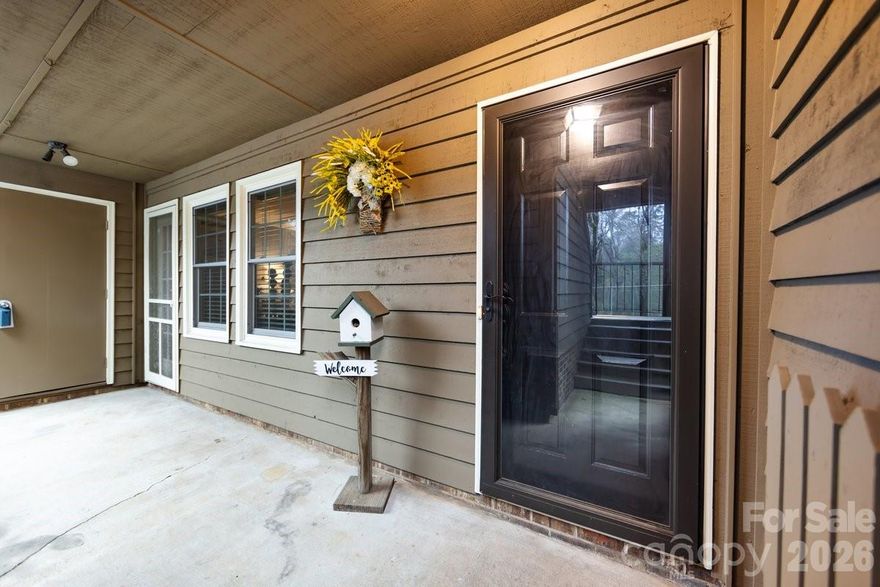 This 2-bedroom, 2- bath 1st floor unit is a delight to come home to.  Granite countertops in the kitchen, Bamboo floors in the main living areas, wood-burning fireplace in the living room.  Large patio with storage shed.  
A portion of the parking lot and going up the front steps is considered in the flood plain. HOA pays for the flood insurance.  There is no knowledge of condo ever flooding.  The seller does maintain a flood policy to cover personal property in the event it would be needed.
The Community Pool is across Colony Road.  The Condo is conveniently located close to the tennis courts.
Convenient location to Shopping, restaurants, Southpark Mall, Phillips place and more.
***Water and Cable are included in the HOA dues***