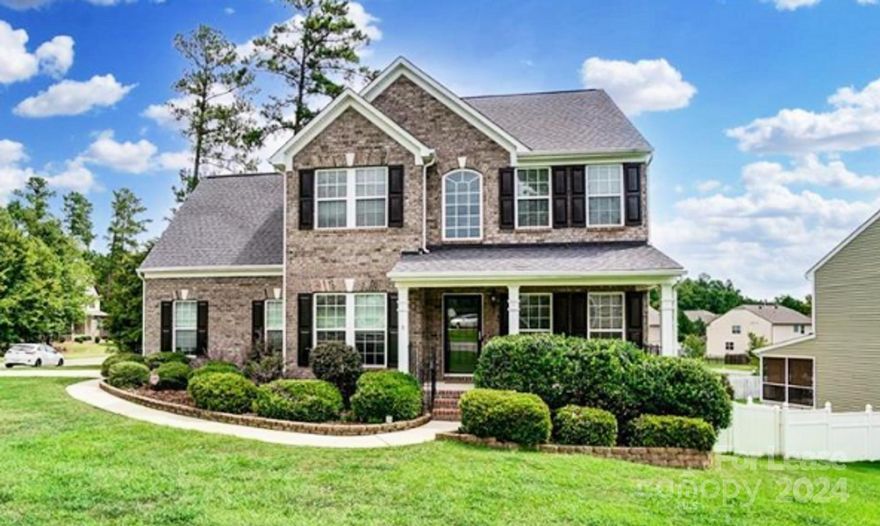 Enjoy the Lake Life, minutes from lake access and all things recreational. This Beautiful 4-bedroom 2.5 bath home in the sought after community of Somerset at Autumn Cove. Home features include an open floor plan, great room with gas log fireplace, formal dining and first floor office/living room. Kitchen has breakfast bar, granite counter tops, dual ovens and ample cabinet space. Spacious 2nd floor primary suite has walk in closets and bath with dual sink vanity and garden tub. Private and inviting fenced backyard features fire pit, deck and large patio area for entertaining. Neiborhood offers a pool. Award-winning Clover school district and close to dining/shopping and minutes from CLT airport and Uptown.