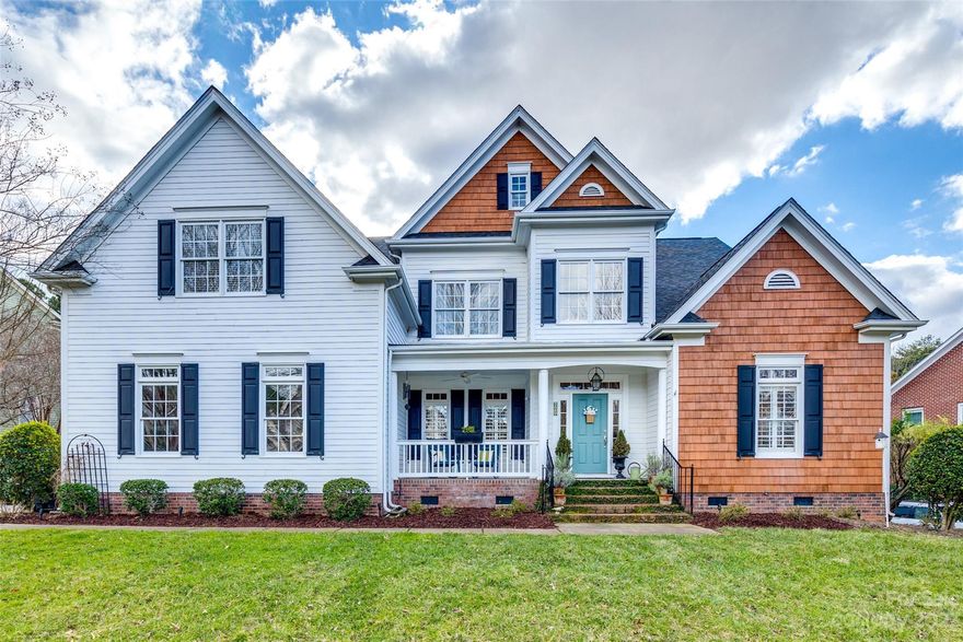 This is THE house in the 29708 zip code that you have been waiting to call home! One owner craftsman style Saussy Burbank home is located in the Lake Shore section on the peninsula of Tega Cay! This 5 bedroom, 3 ½ bath, plus bonus room with primary on the main is set up to entertain inside or out. Your backyard retreat awaits you with a gorgeous heated 7’ deep hybrid mineral pool (built in 2020), tanning ledge, diving rock, outdoor bar, and 8 seater spa that spills into the pool! Landscape lighting makes this house a beautiful sight to drive up to after dark. Show stopping gourmet kitchen includes a new backsplash, stainless appliances, quartz counters, white cabinetry, breakfast bar and 5-burner gas cooktop. Three-car side load garage with ample driveway parking is flat enough to host your next basketball or pickle ball game! New roof 2023. When you want to be social, you have a community full of amenities and events. And the best part are the top rated Fort Mill Schools!