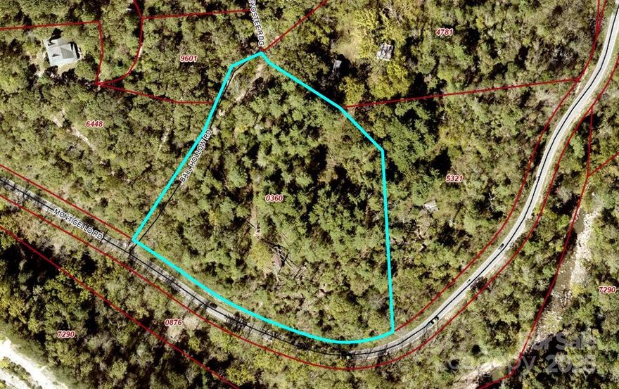 5 acres of unrestricted-use property in prime Weaverville location. Seated above the French Broad river with the lulling sounds of rushing water as your backdrop. If privacy is your goal, you'll find it here. All while having the convenience of being 15 minutes from DT Asheville, 10 minutes from DT Weaverville, and mere seconds from one of the oldest rivers in the world. The options here are endless, create your dream home, a family compound, a fishing cabin...you name it. 

There is an uninhabitable single-wide on the property currently. Driveway is roughed in but will need some grading to make it more easily passable. Power is on the property, well is in place but can't attest to it's  functionality. Septic is in place, no records available with the county to determine size of tank. Neighbors have Spectrum internet so it is available in the area, but unknown if this property has ever had internet service there. Cell reception is good. 

Ball Hollow Rd is a private road, please refrain from driving onto the road/property unless accompanied by a licensed agent.