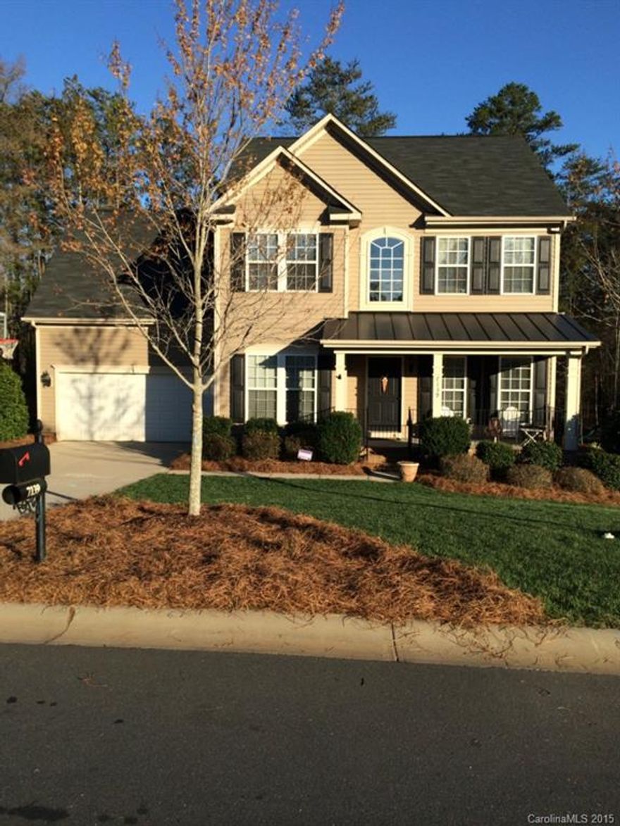 Rare, Wooded Lot, close to I-77 & Ballantyne.  Amenity Rich Community. Open plan w/  2 story foyer, office & dining room. Open kitchen w/stainless gas oven, granite, open to sunroom, breakfast nook & spacious family room prewired for surround sound. Private lot w/ outdoor lighting, screened porch, paver patio & fire pit.  Master w/ garden tub, shower, dual vanities. Large 4th br/bonus. 3rd floor bonus room perfect for entertaining! Home has plenty of storage, MUST SEE! Owner is NC/SC Realtor