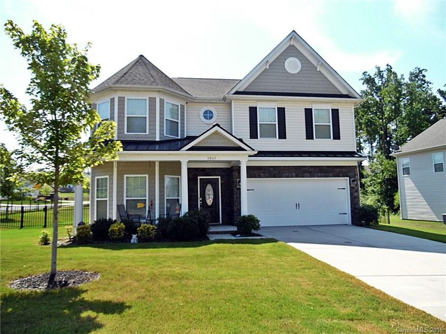 Situated on a fenced corner lot, this gorgeous 4 BR/3 BA home checks off everything on your wishlist & more! From the incredibly spacious master w/sitting area & huge closet to the open granite/stainless kitchen to the loft area perfect for lounging & game nights, this beauty has it all. Formal dining, office & guest bedroom on main. Immaculate & inviting plan, hardwood floors, granite in all baths, tankless water heater & many custom extras. Community pool & elementary school in neighborhood!