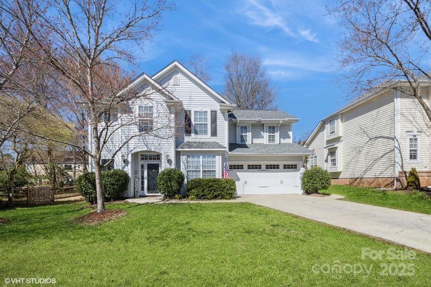 Rare Opportunity in the Desirable Ballantyne Community of Thornhill with Top Rated Schools. This stunning home sits on a serene cul-de-sac private level fully 6' fenced in backyard homesite with a paver patio. This 2 Story 3 bedroom, 2.5 bath with an Oversized Loft Home offers an Open floorplan, Upgrades throughout, Natural light galore and Scenic views. White Kitchen cabinets, Granite countertops, Stainless Steel appliances, tile backsplash, pantry, plenty of storage and recessed can lights. The Greatroom has crown molding, gas fireplace and a wall of windows. Dining room/Flex space at the front of the home. Primary bedroom has nice walk in closet and the Primary bathroom is fully renovated (2019), 2nd full bath is updated (2022). Newer roof (2023), Newer Water Heater (2022). Walking distance to Stonecrest, 5 minutes to The Bowl, Blakeney, Ballantyne Village, the Greenway and 485.  This home is a True GEM in the Heart of Ballantyne... Welcome Home!