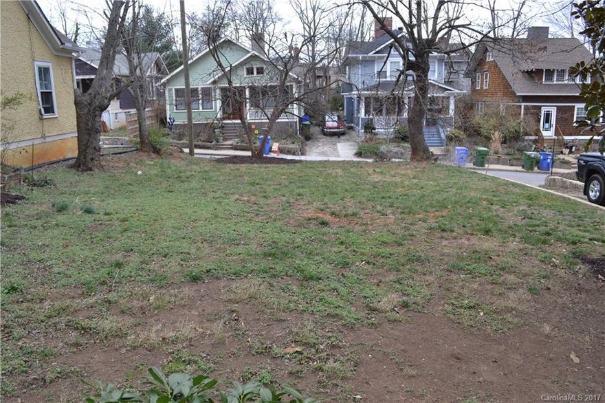 Residential building lot in 5-points neighborhood, steps from Trader Joe's, Whole Foods, Harris Teeter, greenway trails...Remarkably quiet, flat, sunny spot to build given proximity to downtown...southern exposure...all utilities believed available, buyer to verify...
