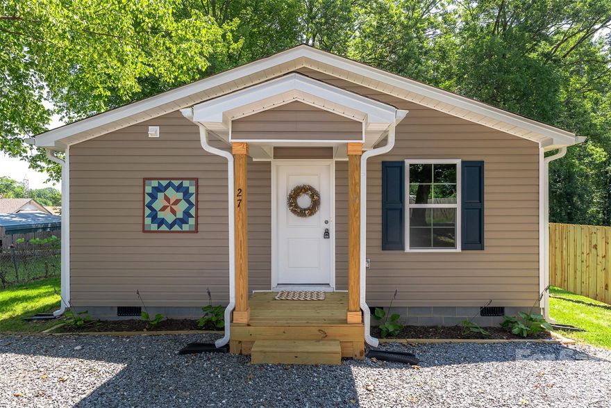 Quality new construction! If you are looking for low maintenance, low utilities and easy living - this is the home for you. Cute, cozy and well built. One level living. Rare opportunity to find a new construction home on a wooded lot with mature trees. Pretty mountain view from the front yard! Come and check out this opportunity for simple living only 1.5 miles from Historic Main Street. Marion offers festivals, breweries, dining and endless opportunities to get outside and enjoy mountain living! This home is an exceptional value offering worry free living and in a convenient location. Come see it today!