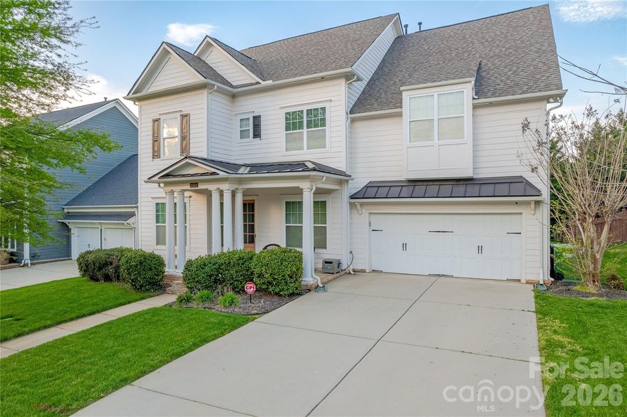 Situated on a premium lot in Fort Mill’s desirable Habersham community this craftsman John Weiland home has been beautifully updated and is move-in ready.  Hardwood floors unite the open concept floor plan complete with 10’ ceilings on the main.  Gourmet Chef’s Kitchen features oversized island, 5 burner gas cook top with exterior venting custom Hoodsly cabinet hood, wall oven & microwave, granite counters and tile backsplash.  Fantastic great room is filled with natural light and is highlighted by gas fireplace with brick surround and built-ins.  Formal dining room & French Door enclosed study on main.  Venturing upstairs, the primary suite is large in size and has a tray ceiling plus luxurious en suite bath including double vanity, tile encased garden tub, glass enclosed tile shower with bench and walk-in closet.  3 additional generously sized bedrooms, two connected by Jack and Jill bath are beautifully updated with accent walls.  Open concept bonus room / loft.  Be sure to see the fully framed and rough plumbed unfinished third floor ready for full bathroom four and potential sixth bedroom or ultimate bonus room.  New HVAC system with duct work already in place for third floor.  Relax on the covered patio overlooking the flat matured landscaped private backyard.  Conveniently located moments from premier shopping dining and entertainment in one of Fort Mill’s most desirable communities, this is a must see!