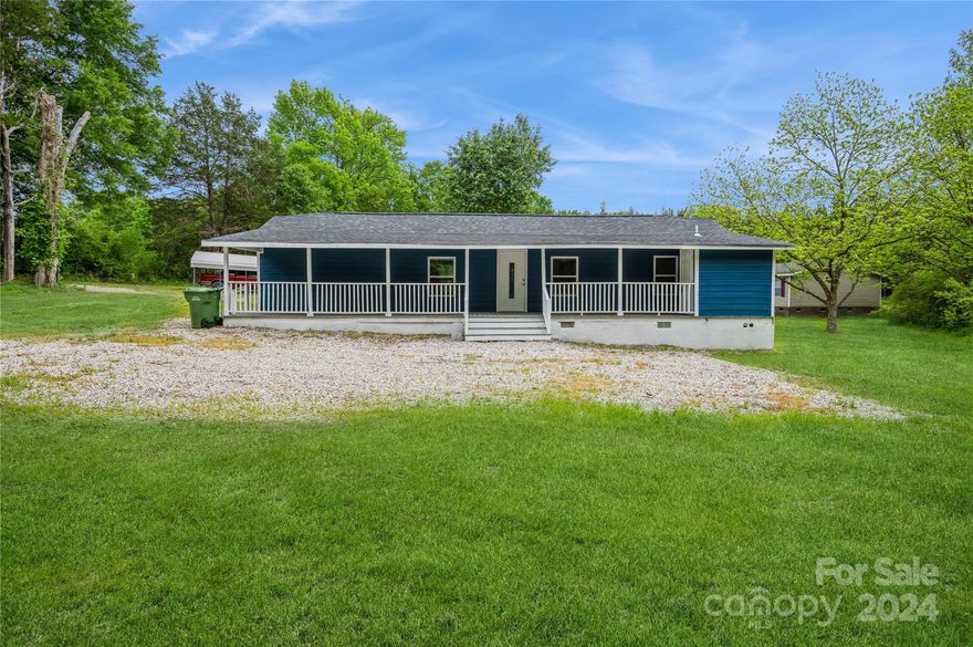 Discover this 2 bed and 2 bath renovated home, nestled on 1.69 acres within Lancaster city limits. Step into a seamlessly flowing living area, dining, and kitchen space, radiating with openness and modern charm. Admire the kitchen adorned with white cabinets and butcher block countertops. Relish the outdoors on the expansive front porch that spans the entire length of the residence, offering a perfect spot for relaxation and gatherings. Please note that there is a shared driveway.