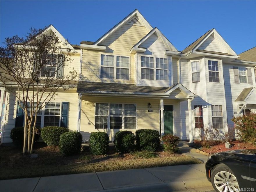 Two-Story Townhouse in Cole Creek.  Freshly Painted with New Stove, Washer & Dryer.  Great Room w/Fireplace.  Kitchen with Center Island and Breakfast Nook.  Great Open Floor Plan!  Upstairs Master Bedroom with Master Bath & Two Other Bedrooms with Shared Bathroom. Half Bath on Main Level. Covered Front Porch and Patio with Utility Closet. Convenient to I-77.  Small Dog Under 20 Pounds May Be Allowed With Landlord's Approval. No Cats!