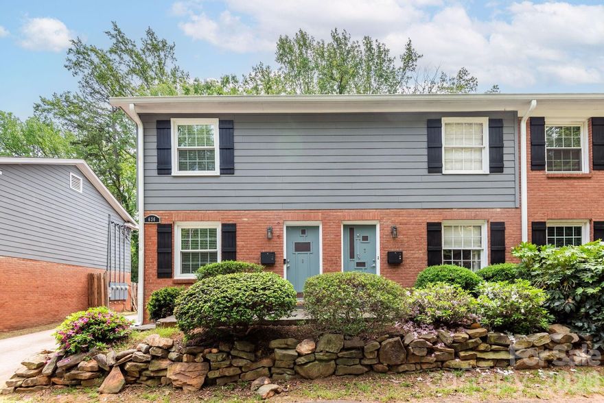 Updated, move-in ready, and minutes from Plaza Midwood, NoDa, and Uptown, this 2-bedroom, 1.5-bath condo in Birch Landing offers an ideal blend of value and location. The main level features an open living area with modern concrete floors, a half bath, and a functional kitchen with stylish butcher block countertops. Upstairs, you will find two spacious bedrooms and a full bath. A private back deck provides a perfect spot to relax or entertain. Key updates include the HVAC (2022) with warranty through 2027, upstairs LVP flooring (2022), hardwood stairs (2022), windows (2025), main water shut-off valve (2024), dishwasher (2024), and exterior electrical meter (2025). The community is completing parking lot resurfacing this summer!! Ideal home for first-time buyers or investors, this low-maintenance condo offers strong upside in one of Charlotte’s fastest-growing areas.