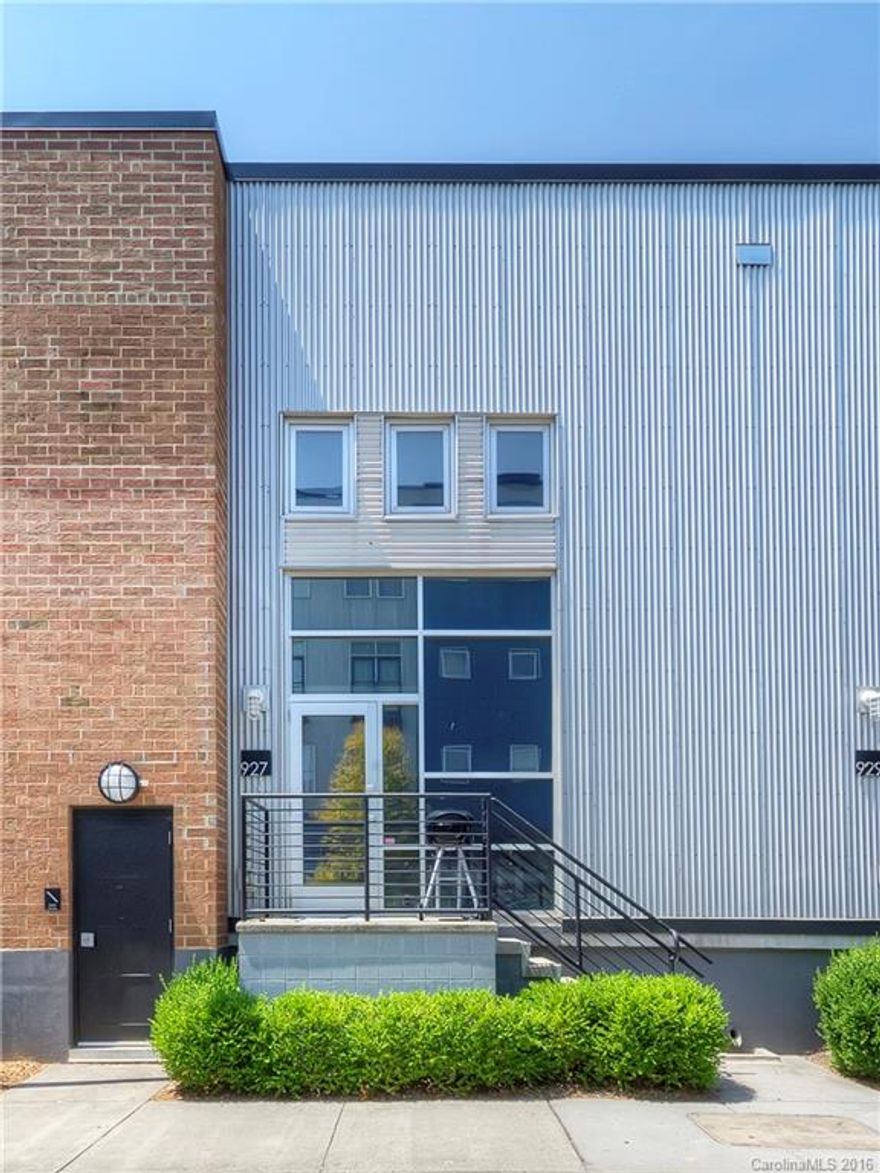 Cool urban converted loft in Uptown Charlotte.  This amazing contemporary space includes a two story living room, HUGE kitchen, Massive Master bedroom loft with walk in closet, en suite bath.  Downstairs has finished concrete floors and a great space for entertaining. All the benefits of being uptown and also all the restaurants, bars and shops of Freemore West seconds away!  Large downstairs bedroom with full bath, washer and dryer included too!  Water included.  Take a look today!