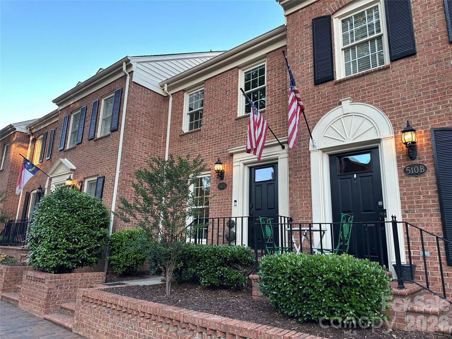 Welcome Home to the Historic 4th Ward! Live in the heart of Uptown Charlotte's most charming, highly sought after neighborhood. Opportunities to live here rarely come available!! This stunning 2-story, 2-bedroom, 2.5-bathroom condo perfectly blends historic character with the excitement and convenience of city living. Imagine having everything you need within minutes! From the timeless red brick exterior to the spacious interiors filled with warmth and natural light, every detail invites you to fall in love with this Hackberry Court condo the moment you arrive.

Enjoy the luxury of private resident parking while living just moments from Uptown Charlotte’s most popular destinations including the Spectrum Center, Carolina Theatre, The Historic Dunhill Hotel, Discovery Place Science Center, The Blumenthal, 7th Street Market, local coffee shops, award-winning restaurants, nightlife, entertainment, and the soon to be open Charlotte Main Library. (WALK SCORE: 93/100) Whether you’re enjoying a peaceful stroll around Uptown, grabbing brunch with friends, sipping coffee or tea on your private patio, or heading out for a concert or game night, this home offers the vibrant Uptown lifestyle buyers dream about.

Homes in Historic 4th Ward are rarely available!! Don’t miss your chance to experience this exceptional property in person! Join us for a Twilight Open House this Friday evening and Public Open Houses this Saturday and Sunday! MONTHLY HOA FEE INCLUDES WATER, SEWER, AND PEST CONTROL
