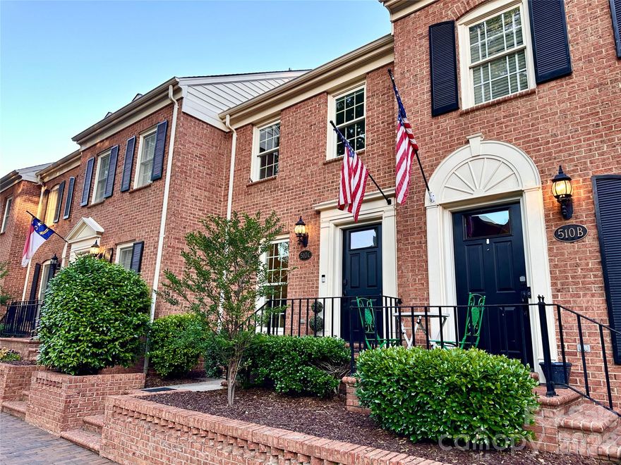 Welcome Home to the Historic 4th Ward! Live in the heart of Uptown Charlotte's most charming, highly sought after neighborhood. Opportunities to live here rarely come available!! This stunning 2-story, 2-bedroom, 2.5-bathroom condo perfectly blends historic character with the excitement and convenience of city living. Imagine having everything you need within minutes! From the timeless red brick exterior to the spacious interiors filled with warmth and natural light, every detail invites you to fall in love with this Hackberry Court condo the moment you arrive.

Enjoy the luxury of private resident parking while living just moments from Uptown Charlotte’s most popular destinations including the Spectrum Center, Carolina Theatre, The Historic Dunhill Hotel, Discovery Place Science Center, The Blumenthal, 7th Street Market, local coffee shops, award-winning restaurants, nightlife, entertainment, and the soon to be open Charlotte Main Library. (WALK SCORE: 93/100) Whether you’re enjoying a peaceful stroll around Uptown, grabbing brunch with friends, sipping coffee or tea on your private patio, or heading out for a concert or game night, this home offers the vibrant Uptown lifestyle buyers dream about.

Homes in Historic 4th Ward are rarely available!! Don’t miss your chance to experience this exceptional property in person! Join us for a Twilight Open House this Friday evening and Public Open Houses this Saturday and Sunday! MONTHLY HOA FEE INCLUDES WATER, SEWER, AND PEST CONTROL