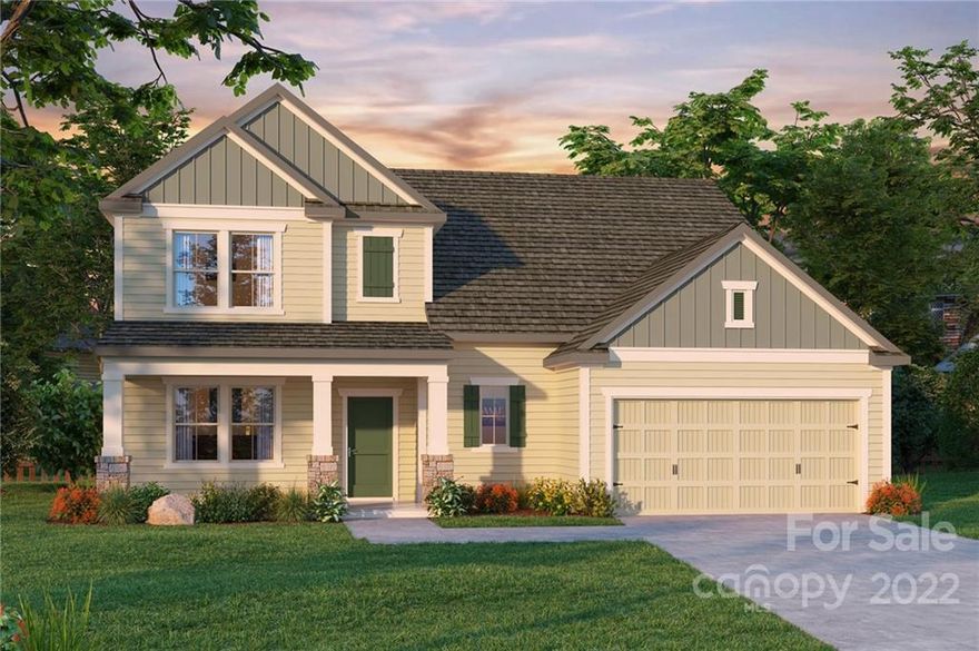 You don’t want to miss this gorgeous Rivers home on a fabulous homesite!  This home sits in a cul de sac, with no neighbors behind you, front and back porch for watching both the sunrise and sunset. The main living area has windows galore, lots of light, gourmet kitchen with stainless appliances, white cabinets, quartz countertops, luxury vinyl plank flooring and an oversized island. This great home has a guest suite and study on the main floor, 2 more guest rooms and the primary bedroom, as well as a loft, on the second floor.  There is a wonderful built in drop zone, 2 car garage with an additional large storage space and Environments for Living energy efficiency certification.  This home has it all!