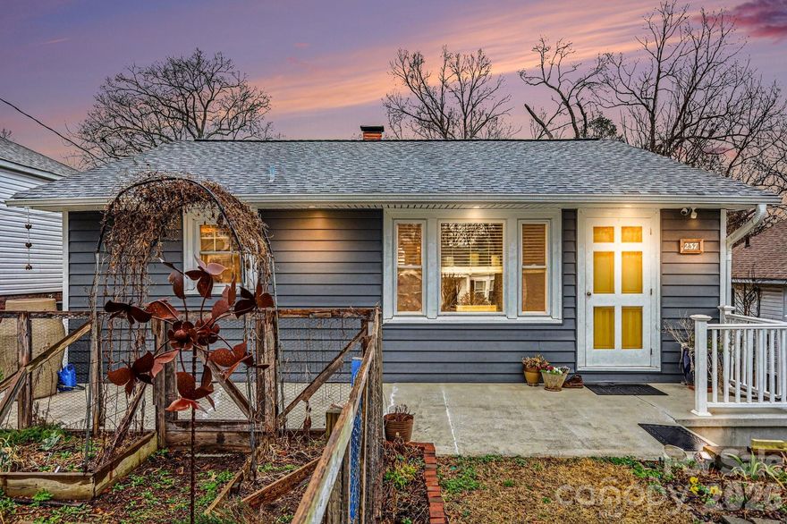 "Concord" means "Harmony". Which is what you will find in this beautiful home! Centrally located, this home gives its new owner an opportunity to have it all: A home with character, modern updates, and a sound structure. Immediately upon walking in you will notice the small details and craftsmanship. The crown molding throughout, oversized baseboards, defining window and wall trim features along with the modern updates such as new laminate floors and paint throughout, updated fixtures and windows (2016). In addition to the aesthetics, the home also has a newer roof (2020), HVAC (2023), water heater (2025), fully insulated (rare for 1950s home), with new siding and stucco (2020) on the exterior. Well manicured and landscaped with a front yard garden where come spring time you'll find peach and fig trees, native elderberry, buckeye, hawthorn, and many other perennial flowers and herbs. Within walking distance to downtown concord (half mile), the greenway, and all the amenities Concord has to offer!