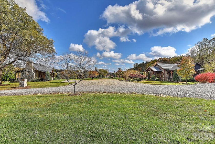 Badenyon Ranch - Perfectly planned Family Farm & Sportsman's Paradise on 758+ acres w/ eye catching gated entrance. Primarily sold w/ furnishings & farm equipment included! Property features main lodge & caretaker's quarters, 2 guest cottages, garden prep house w/ commercial freezer, cooler, ice maker. Fenced garden w/ berry & grape production, 3 farm equipment storage buildings, 15 dog kennel building, care room & 7 acre fenced dog exercise area. 3 stocked fishing ponds w/ trout & catfish, honey production, within Yadkin Valley AVA (wine growing region) & Hunt Preserve Permit. Property managed for trophy deer & early release quail for 25 years. Underground power & fiber optic internet service to lodge/cottages. Hunting Creek runs along north boundary of property w/ miles of ATV trails. Lodge & cottages feature high end finishes including stone, western red cedar & gorgeous wood bark siding. Quail Cottage features basement w/ bonus space. Property allows for endless possibilities!