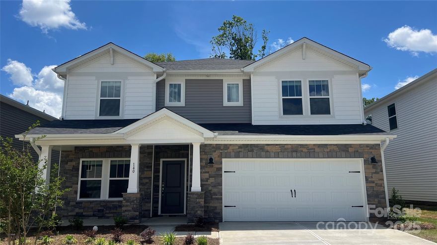 Brand new, energy-efficient home available! The Johnson's impressive two-story foyer gives way to the spacious kitchen and open-concept living area. The flex space on the main level, plus a large loft upstairs, allow you to customize the layout to fit your needs. Located in Mooresville, our ranch and two-story homes offer open kitchens, large living rooms and outdoor patios. With energy-efficient features in every home, you'll also find a variety of floorplan options and community amenities including a pool and cabana. Just a quick drive to Lake Norman and the city of Charlotte, weekend activities from shopping to recreation are abundant. Tour the area today to see how you can call Shepherds Landing home.  Each of our homes is built with innovative, energy-efficient features designed to help you enjoy more savings, better health, real comfort and peace of mind. Until May 31, Enjoy a 4.99% (5.749% APR) fixed interest rate plus closing cost assistance on select homes. T&Cs apply as well.