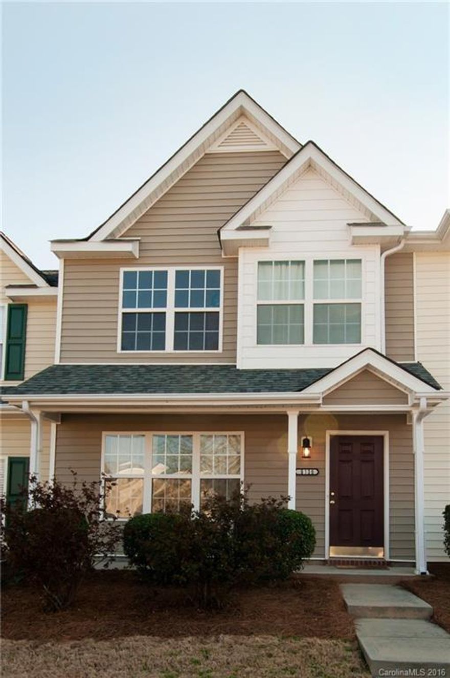 Come visit this well maintained town home minutes from Ballantyne, with low SC taxes! This adorable 3 bedroom/2 bath home has an open living/dining room combination. The kitchen has an island, and classic black/stainless steel appliances. Upstairs you will find all 3 bedrooms with large closets and 2 full bathrooms. This town home features extra usable storage in an outside storage unit and attic space! As a part of this welcoming community, you have access to the onsite pool and playground.