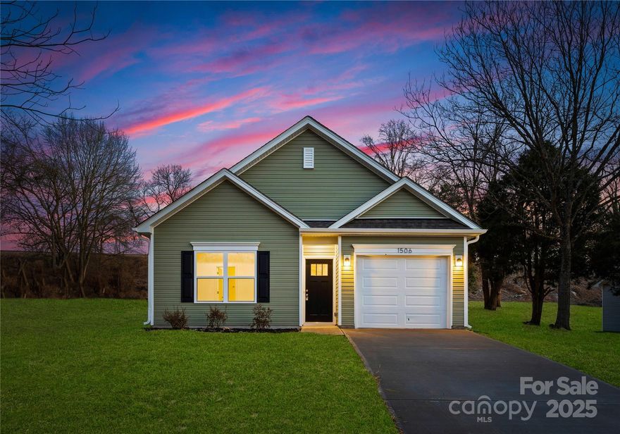 Discover the perfect blend of modern design and everyday comfort in this stunning new construction by Northway Homes. This spacious ranch-style home offers three well-appointed bedrooms and two stylish bathrooms, providing a warm and inviting retreat. The kitchen is a chef’s dream, featuring sleek stainless steel appliances, soft-close cabinetry, and a vaulted ceiling that enhances the space. The open-concept layout seamlessly connects the living and dining areas, making it ideal for both entertaining and relaxation. A one-car garage offers added convenience and extra storage. The primary suite impresses with elegant tray ceilings, creating a serene private escape. Located in the vibrant community of Gastonia, NC, this home is just minutes from local parks, shopping, and dining, offering both charm and convenience. Don’t miss the opportunity to make this beautifully crafted home yours! Photos are representative of previous build and not examples of completed home/finishes