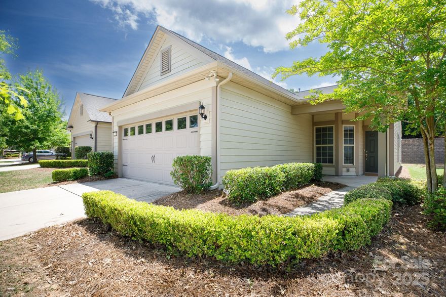 Wonderful, well designed, three bedroom, two bathroom home on a quiet cul-de-sac in Carolina Orchards.  This home has a modern kitchen with a large island and comfortable dining area.  Adjacent to the kitchen is a large sun room with plenty of afternoon natural light.  Primary bedroom has en suite bath with double vanity and walk in shower.  En suite bath flows directly into a large walk in closet.  3rd bedroom is in the front of house and has been converted into an office.  Well sized laundry room is adjacent to the primary bedroom and adds to the functionality of this unique home.  

Carolina Orchards is an exclusive 55+ community that offers an indoor and and outdoor pool, pickle ball, tennis, and bocce courts as well as a fitness center, dog park and walking trails.