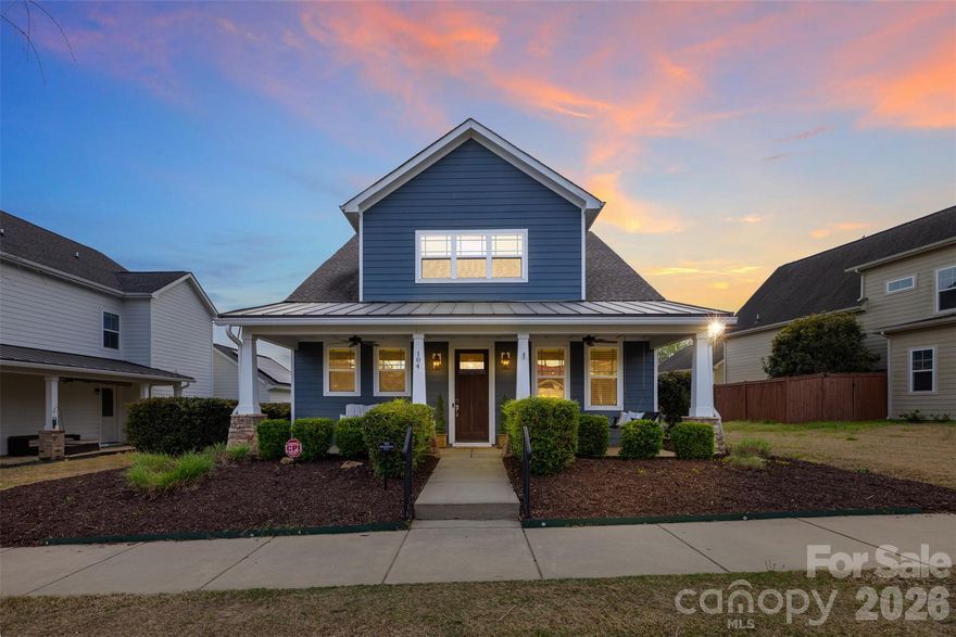 RARE NET-ZERO READY CRAFTSMAN WITH ATTRACTIVE BUYER INCENTIVES! Experience the ultimate blend of small-town charm and forward-thinking sustainability in this stunning, high-performance home. With a HERS Index of 27 and 50% solar power, this residence is engineered to drastically slash utility bills. Inquire about using buyer incentives toward closing costs or a mortgage rate buy-down to significantly lower your monthly payment! 
A welcoming rocking-chair front porch leads into an airy open-concept layout with soaring 10-foot ceilings, bamboo hardwoods, and abundant natural light. The gourmet kitchen is a chef’s dream, featuring a massive center island and granite countertops. The main level features a private, efficient primary suite and a dedicated flex office—ideal for a "wellness" workspace or quiet retreat.
Upstairs offers two guest bedrooms, a versatile loft, and incredible storage with a walk-in attic. Live the coveted Cramerton lifestyle just steps from local coffee shops, dining, and the South Fork River. Minutes from Belmont and an easy commute to Charlotte, this home is the perfect "smart" move!