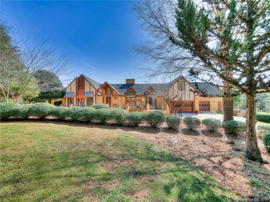 Gracewood Farm -Incredibly Beautiful 10+acre equestrian property in a serene country setting only a few miles to Charlotte & Fort Mill. Custom built home with soaring ceilings, open rambling floor plan, renovated farm kitchen, huge first floor master wing, 22x42 pool, front & back decks & terraces. Views of the grounds from the living areas are amazing. Separate living quarters above garage. 6 stall Barn, 4 fenced fields, 70x200 creek side arena,24x20 farm shed & lots of trailer parking!