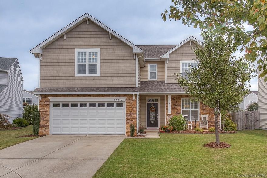 Amazing value in Top Charlotte school district. Minutes from Ballantyne, Stonecrest, Blakeney, and I-485. Beautiful screened porch and spacious bedrooms. Master Suite is HUGE, and offers a luxury bath ensuite. Downstairs Office/Rec Room provides flexibility. Open layout and great neighborhood amenities. Fenced backyard ensures privacy. NEW ROOF (August 2014)!!! The dishwasher and one HVAC are also new (2014)! This home is turn-key. SHOWINGS BEGIN Saturday 9/20 @ 1pm