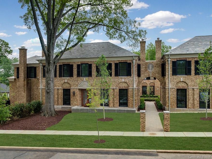 2 homes remaining. Each unit has 10 ft. ceilings up & down, high-end finishes, open floorplans, cove molding,  gas appliances, 2 interior masonry fp's,  an elevator, 2-car attached garage, “smart-wiring" and a private yard with FP. Hand made brick exterior w/ Herringbone pattern, reclaimed slate roof, limestone surround on all windows & limestone shell over the front door. Zinc gutters & downspouts, insulated walls & ceilings. Common courtyard w/ cobblestone pavers.  Seller is licensed RE agent.