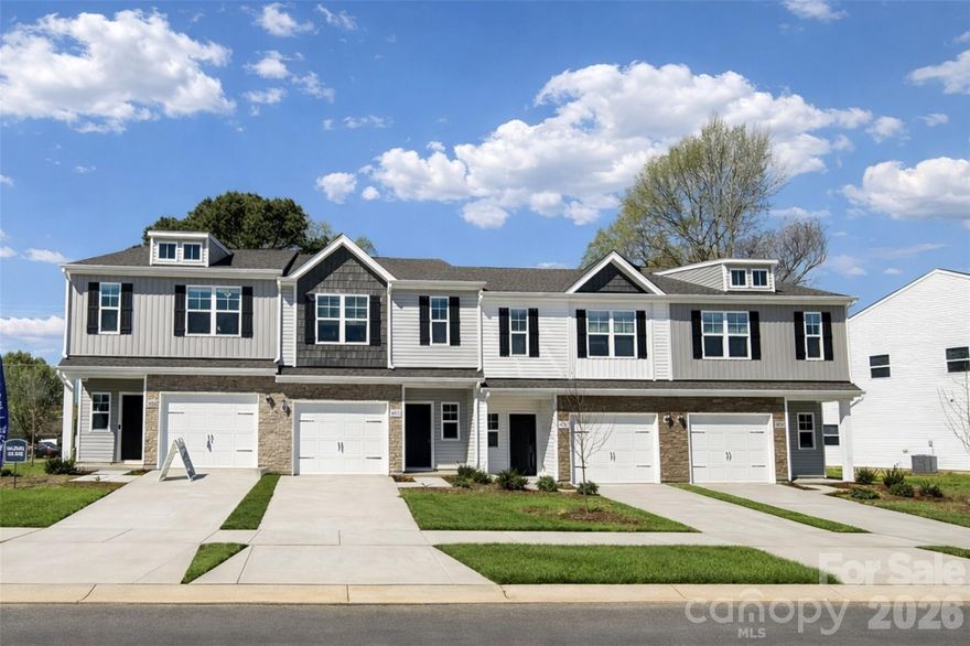 MOVE IN READY - END UNIT with EXTRA Large yard area!Great Incentives being offered to buyers on this end unit! It is a beautifully designed 3 bedroom townhome with a thoughtful layout and upscale finishes included in the price. This is our popular Whitley plan AND features a large kitchen island that overlooks the main living, dining, and flexible space—perfect for entertaining and everyday living.  Homes feature timeless selections with soft grays, crisp whites, and natural wood tones throughout. Luxury vinyl plank flooring runs through the main living areas, all full bathrooms, and the laundry room for both style and durability. Upstairs, you’ll find spacious secondary bedrooms and a conveniently located laundry room, making daily routines effortless.   Each townhome includes a 16-foot privacy fence separating units, with potential HOA approval to extend fencing after purchase—allowing homeowners to create an even more private outdoor space. A perfect blend of modern design, transparency in pricing, and low-maintenance living—Abershire offers style, comfort, and value in a brand-new community. All of the homes are representation photos.