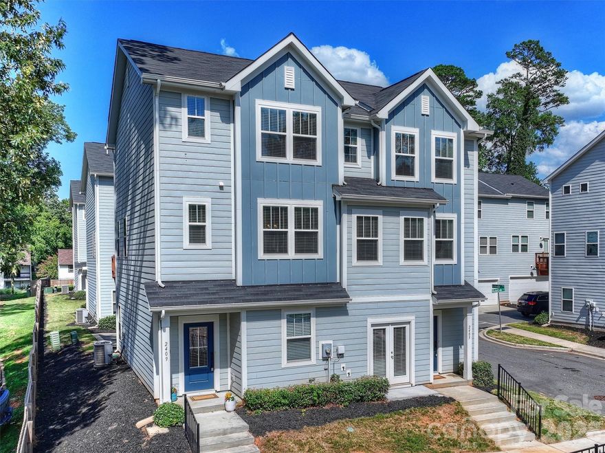This move-in-ready 2-bed, 2.5-bath townhome offers stylish, low-maintenance living in one of Charlotte’s most sought-after and rapidly growing areas. Tucked between Country Club Heights and Windsor Park with quick access to Uptown, Plaza Midwood, and NoDa, you’re surrounded by some of the city’s best restaurants, coffee shops, live music, and local favorites just minutes from your door. Prefer the outdoors? Nearby Kilborne Park and Evergreen Nature Preserve offer walking trails, green space, and disc golf for an easy escape from the city buzz.

Part of the intimate Vela Grove enclave, this thoughtfully refreshed townhome pairs sleek, modern finishes with functional space in a location that stands out—especially at this price point. In an area where finding a home under $400K with this level of finish, square footage, and garage parking is increasingly rare, this townhome offers exceptional value without compromise. The open-concept layout is ideal for entertaining, working from home, or simply relaxing in style. Need extra flexibility? The lower-level bonus space makes the perfect home office, gym, or creative studio. Plus, the 2-car tandem garage provides the convenience of private parking and extra storage—another hard-to-find feature in this location.

Leave the car in the garage and enjoy city living with room to breathe. Ask about available financing incentives!