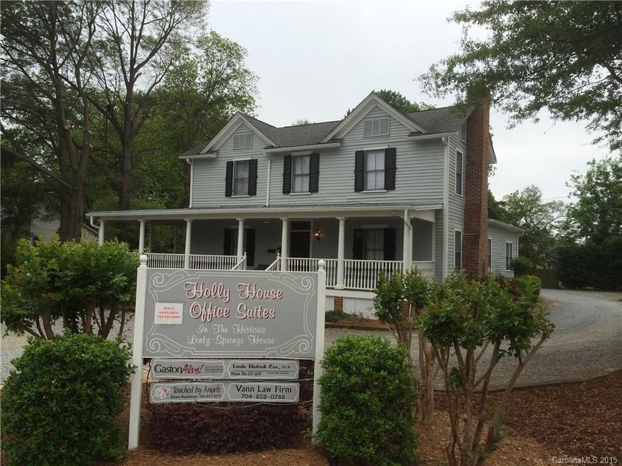Searching for OFFICE SPACE with a unique setting?  This historic home now has an available office.  You also have access to the common area for dining, front parlor and tons of out door meeting spaces under the spacious wrap around porch.  Home is handicap accessible and located in Mount Holly.  Please be aware that this IS NOT A RESIDENTIAL RENTAL BUT ONLY OFFICE USAGE.