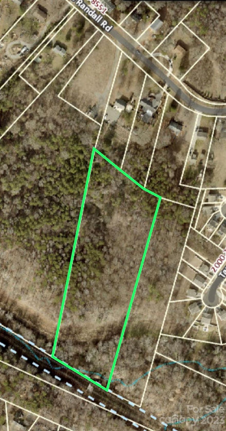 If you're looking for a private piece of property within a short drive to town, well here it is!  Tucked back off the road for the peace and quiet you're looking for, access is deeded easement for ingress/egress.  This is undeveloped land and will need either a well and septic or tap into city water services at the road.  The property is wooded and there's a small creek at the back. There is a natural gas pipeline/city utilities easement running along the back as well.  Come take a look at this 4.5 wooded acres just a couple minutes drive to access I-485.