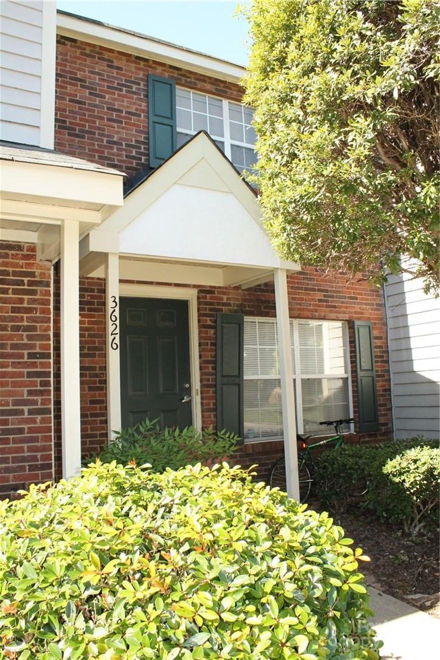 Adorable townhouse in Heathrow!  Enjoy easy living in this 2 bedroom, 1.5 bath unit.  Park right in front of your new home with 2 designated parking spots.  This University area townhouse provides quick access to UNCC, CPCC Cato campus, shopping, restaurants, light rail.  Quick drive to Uptown.  Washer and dryer included.  Don't miss out!