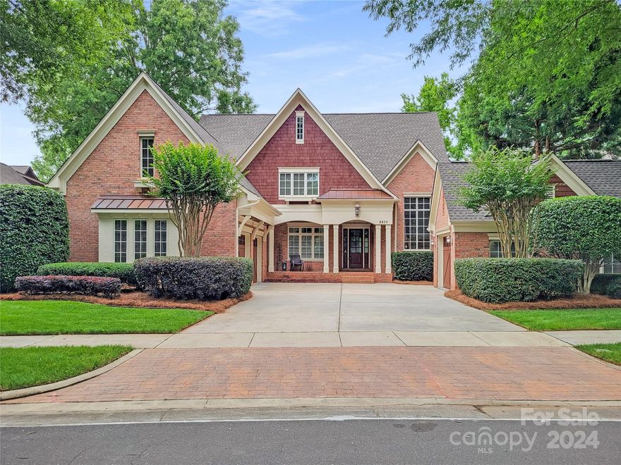 **Showings begin Thursday 6/13** Rare opportunity in Highgrove. Mature trees line the neighborhood sidewalks to help make it one of the most beautiful neighborhoods in Charlotte. No cookie cutter houses here. Easy access to the Bowl at Ballantyne, Waverly, Rea Farms, Blakeney, and Stonecrest (two Targets are nearby). Zoned to some of the most desirable school districts in NC and walkable to Ardrey Kell HS. All the major items have already been updated or replaced. New roof in 2023, All cooling systems replaced in 2022, and the first flr furnace in 2024. Fresh paint just completed inside and out. Dual master bedrooms give you the option of being upstairs or downstairs. The bonus can also easily convert to a 5th bedroom. Don’t miss the massive amounts of garage space for your shop or all your toys.