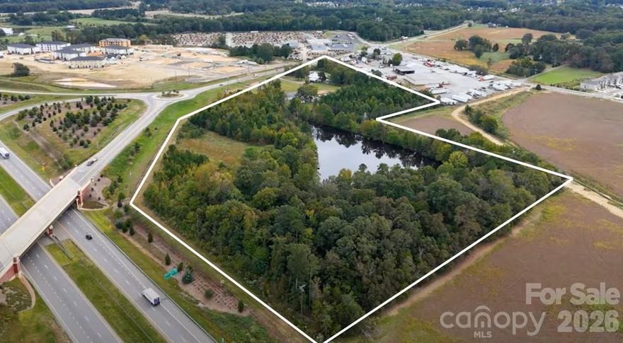 Prime location in view of interchange of Monroe Expressway and Rocky River Road. Assembly of 5 parcels to make nearly 20 acres - designated in Monroe Land Use Plan for mixed use development including apartments, office, retail, restaurants. Convenient access to Monroe Expressway, Highway 74 and Secrest Shortcut Road. Land has good topography and pond which may be drained per Army Corp of Engineers,  used for storm water management or nice water feature for the development. Two large developments with over 1000 residential units nearby are approved and underway making this ideal spot for any business depending on rooftops. See drone video of the site at link below. Copy and paste link in your browser. If link doesn't open, call agent and I'll send you another link through email. 

https://player.vimeo.com/progressive_redirect/playback/1018290120/rendition/2160p/file.mp4?loc=external&signature=a1ad6bfd263fe05060e3f3bb675aa3877944070d0cbdfb3ce1af3434d3d654ba