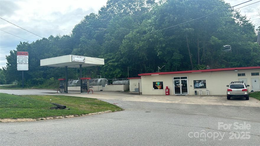 Commercial Opportunity | Former Gas Station Site | High-Visibility Location
Situated on Pisgah Drive in Canton, this former gas station property presents a unique commercial redevelopment or repositioning opportunity. The site benefits from established roadway exposure and convenient access to downtown Canton, I-40, and surrounding Haywood County corridors. The existing structure and layout lend themselves to a variety of potential commercial uses, subject to zoning and municipal approvals. Ideal for investors, developers, or owner-operators seeking a well-located property for adaptive reuse, redevelopment, or land value. Positioned in a growing area with continued local investment, this property offers strong visibility, accessibility, and proximity to residential neighborhoods, businesses, and regional traffic routes. A compelling opportunity for those seeking a value-add commercial asset in Western North Carolina.