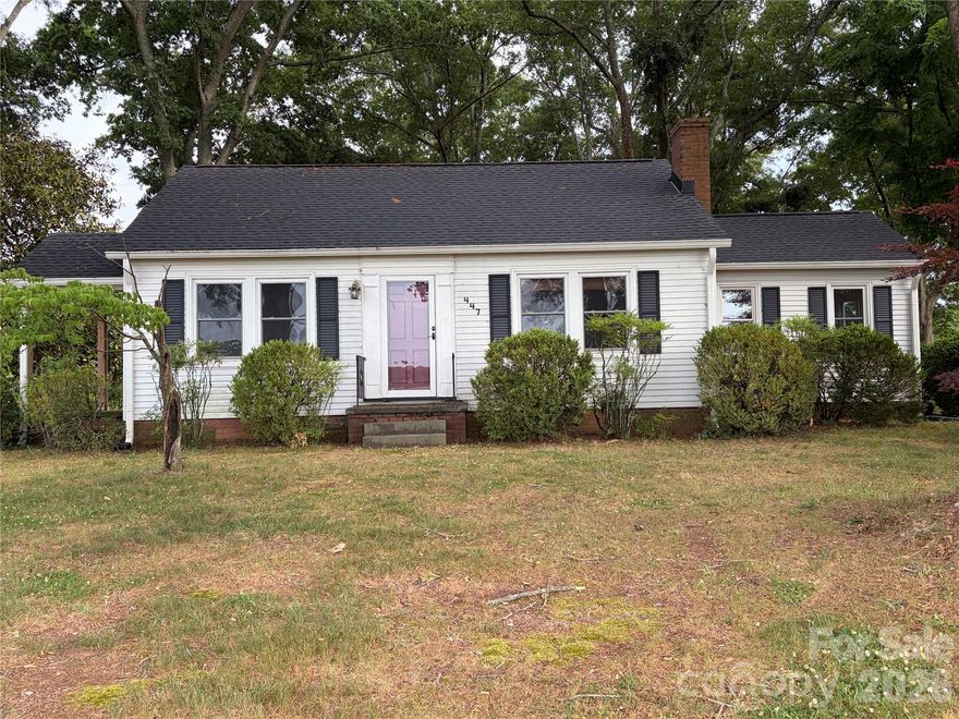 Charming Cape Cod style home situated on a large corner lot with mature trees and landscaping. This property is 2 separate parcels ( Parcel 65182/36317) and together, almost 5 acres with NO HOA!! This adorable 3- bedroom, 1.5 bath home offers plenty of character and space to enjoy both inside and out. Features include a cozy living room with gas logs, spacious kitchen, dining area, and comfortable bedrooms perfect for family living or entertaining. Recent updates provide peace of mind, including newer roof, gutters and gutter guards installed in 2024, along with a new  water heater in 2025. Encapsulation of crawlspace, sump pump with basin, and dehumidifier with wireless humidistat installed in 2021. Outside, you'll find a storage building for added convenience and endless possibilities with the expansive property. Enjoy the privacy and freedom of country-style living while still being 15-25 mins away from everyday conveniences. This unique property is full of charm and ready for its next owner.