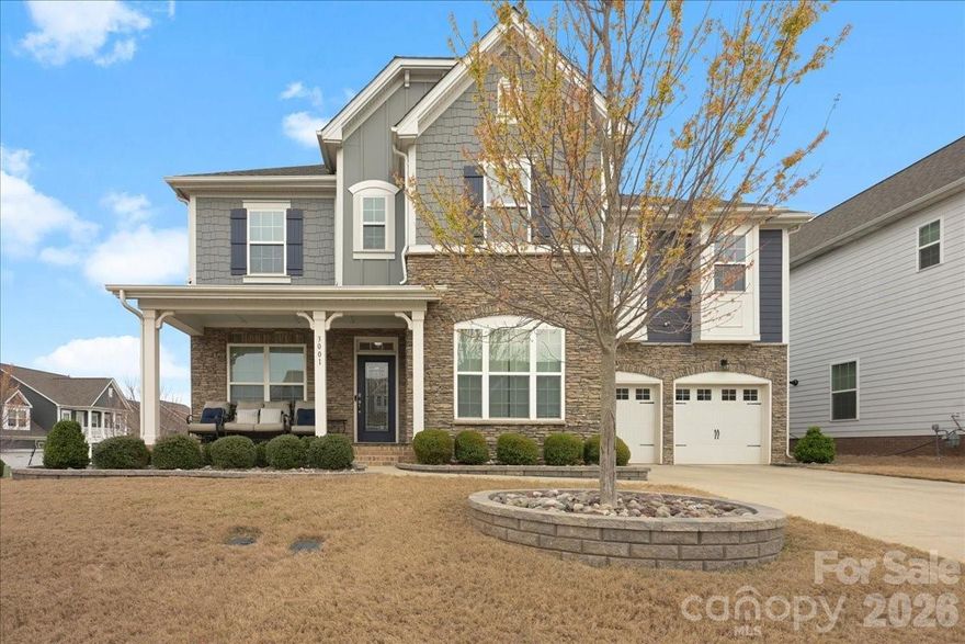 Set on a corner lot in sought-after Millbridge, this 5-bedroom, 4.5-bath residence by M/I Homes offers refined living in the heart of Waxhaw. Built in 2020, the Wilson II plan pairs timeless style with a thoughtful layout designed for both daily comfort and effortless entertaining. A main-level guest suite, dedicated office, and expansive upper-level flex space add versatility, while the gas fireplace brings warmth and character to the main living area.

The kitchen is well-appointed with a gas cooktop, wall oven, microwave, dishwasher, breakfast bar, butlers pantry and a layout that flows easily into the home’s gathering spaces. Interior details such as French doors, a drop zone, garden tub, and a mix of laminate wood, tile, and carpet create a polished and welcoming feel. Outdoors, enjoy a fenced backyard, front porch, and the lifestyle Millbridge is known for, with resort-style amenities including a clubhouse, fitness center, pool, pickleball, tennis courts, walking trails, and more. 

Experience the space, style, and community this home offers. Schedule your private showing today and see why this Millbridge property could be the perfect next move.